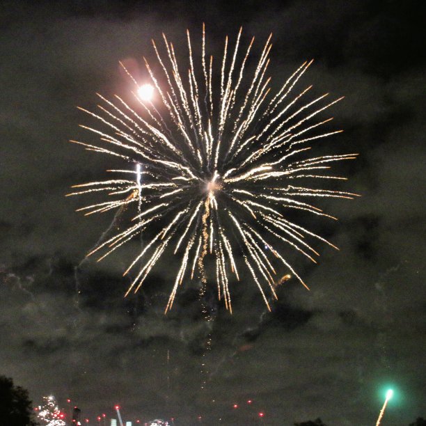 烟火表演的景象图片下载