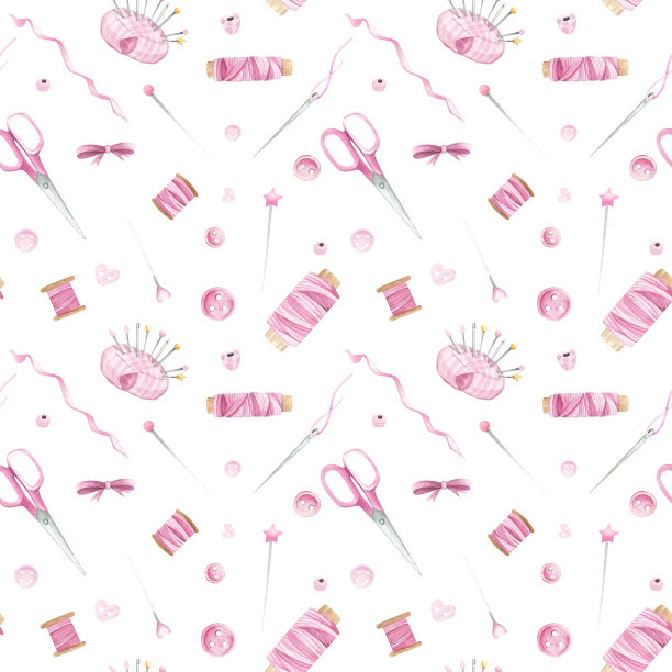 水彩刺绣图案图片下载