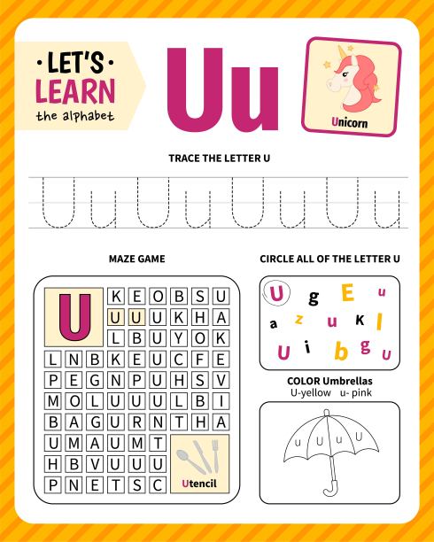 孩子学习材料。图片下载