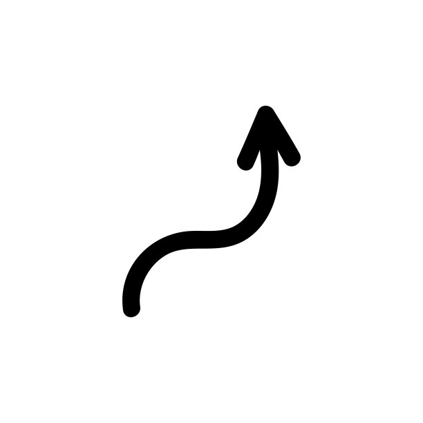 箭头黑色彩色涂鸦矢量轮廓孤立的插图。图片下载