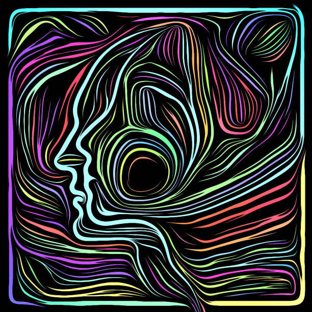 木刻设计的花瓣图片下载