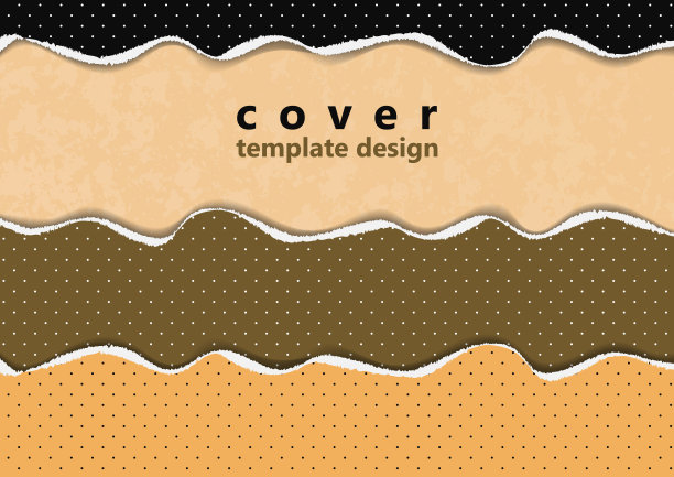 明亮的背景从彩色的纸片周围撕破的边缘，波尔卡点。创造性的抽象的波浪。模板为您的设计。图片下载