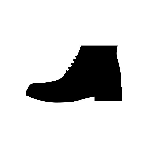 男鞋图标，标志孤立在白色背景图片下载