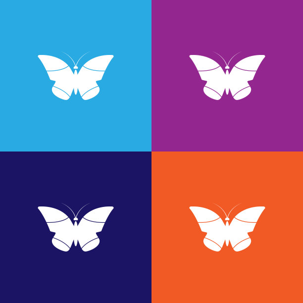 蝴蝶图标。昆虫图标元素。标志和符号收集图标为网站，网页设计，移动应用程序，信息图形图片下载