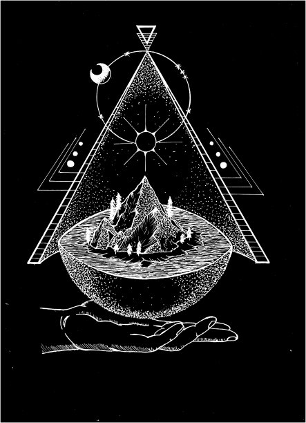 黑白画法图片下载