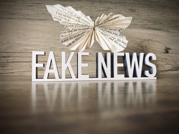 假新闻文字和蝴蝶上面，从书页纸折叠图片下载