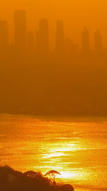 博斯普鲁斯的金色日落图片下载