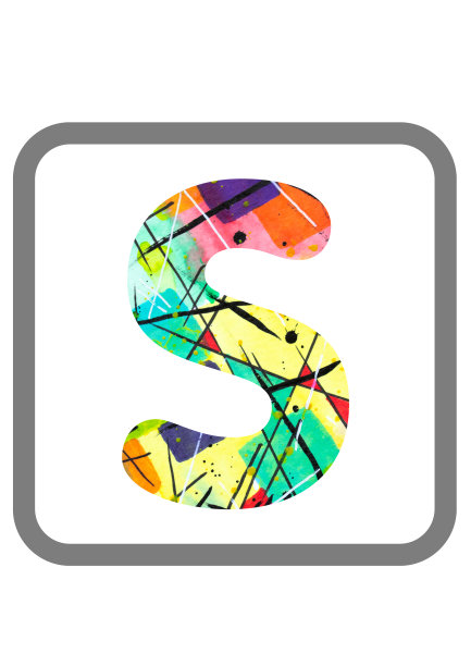 抽象绘画、水彩、印刷、字母图片下载