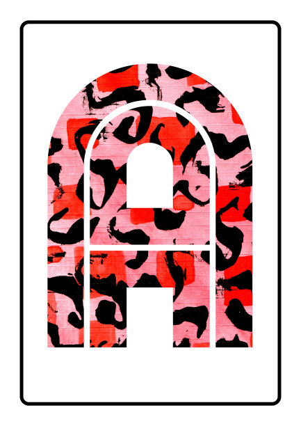 抽象绘画，水彩，排版，字母A图片下载