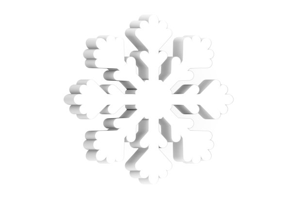 洁白的雪花，圣诞快乐图片下载