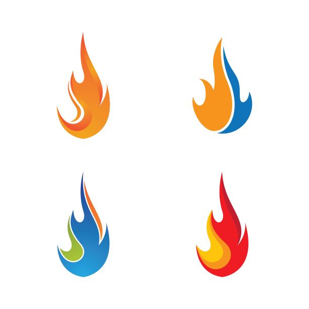 火符号矢量图标插图图片下载