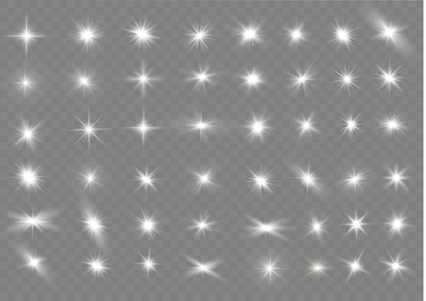 白色明亮的星。图片下载