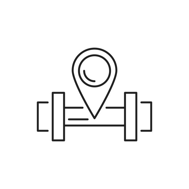 哑铃方向指示图标：用于UI和UX的导航细线矢量图标，适用于网站或移动应用图片下载