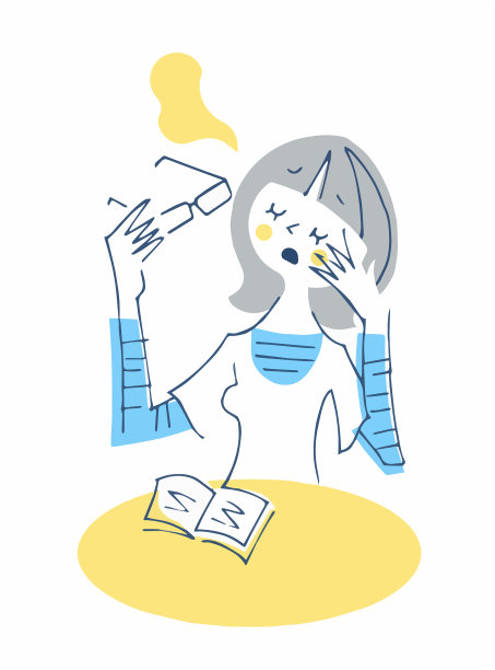 被眼睛疲劳困扰的女人图片下载