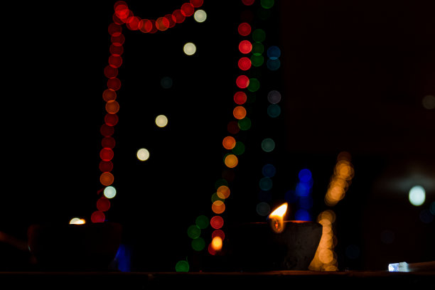 排灯节的灯盏图片下载