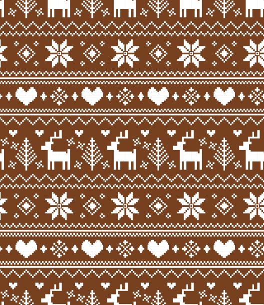 北欧图案无缝图案图片下载