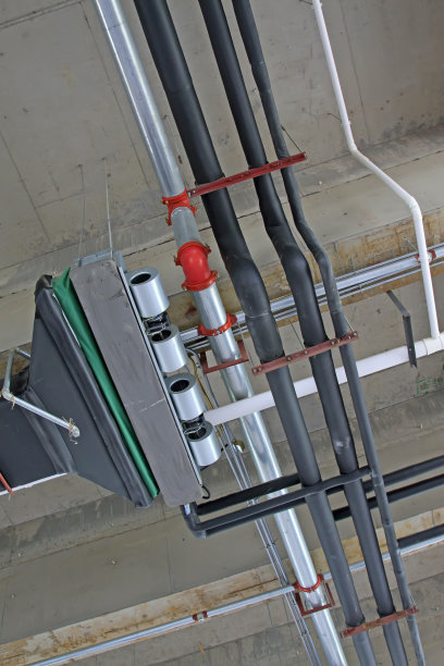 中央空调通风口和管道，特写照片图片下载