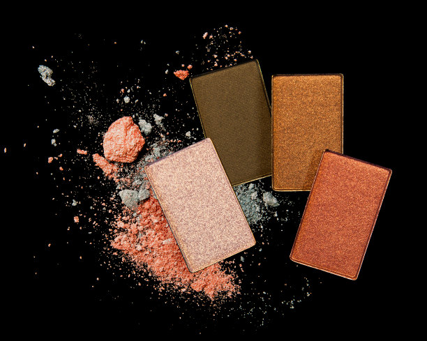 眼影和睫毛膏色块图片下载