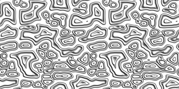 抽象装饰3D白色背景。无缝模式。绘制插图。图片下载