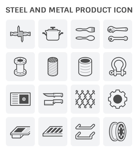 钢金属图标图片下载