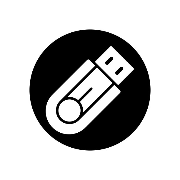 USB闪存盘图标矢量设计模板图片下载