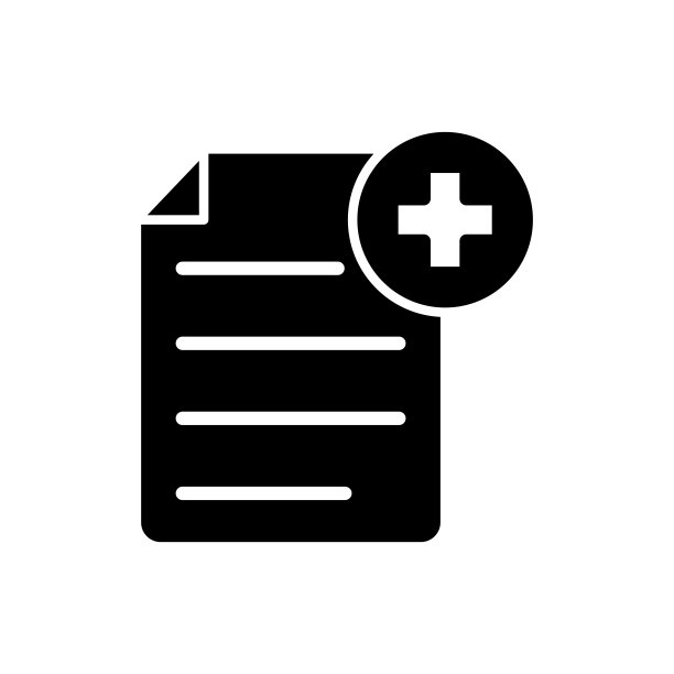 医疗单据图标矢量设计模板图片下载