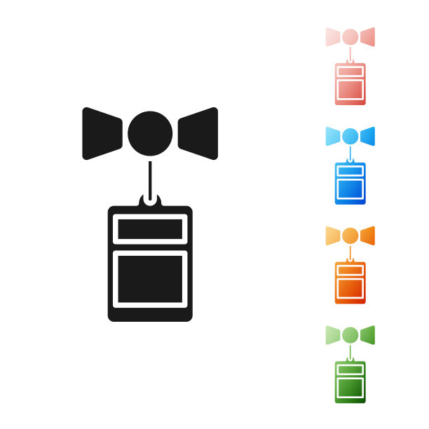 黑色价格标签与铭文销售图标孤立在白色背景。徽章的价格。折扣促销标签。设置图标丰富多彩。矢量图图片下载