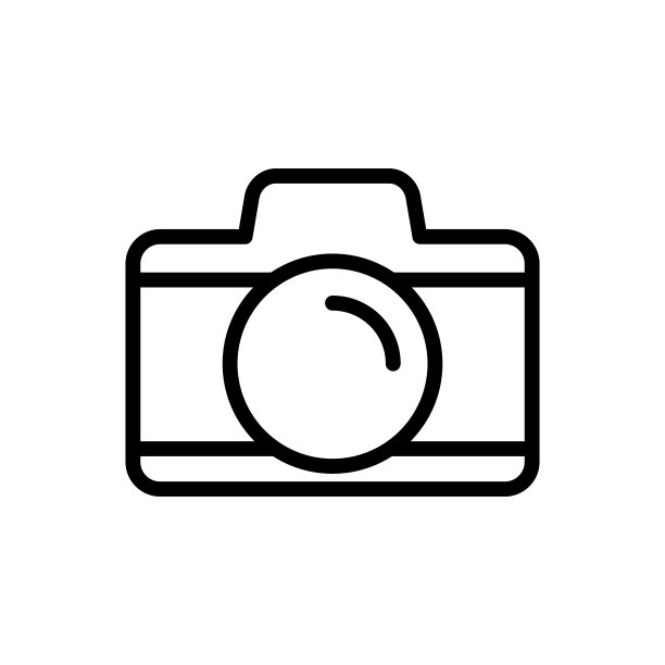 相机图标在时尚的平面风格孤立的白色背景图片下载