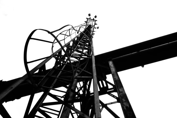 黑色和白色抽象的工业背景图片下载