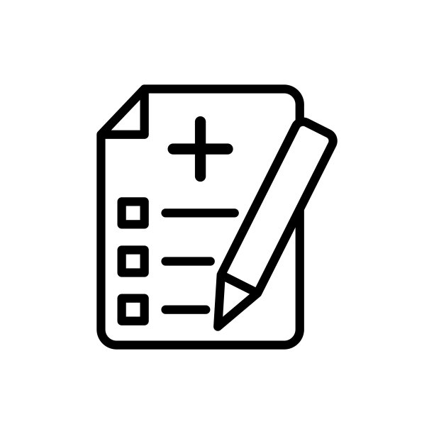 医疗单据图标矢量设计模板图片下载