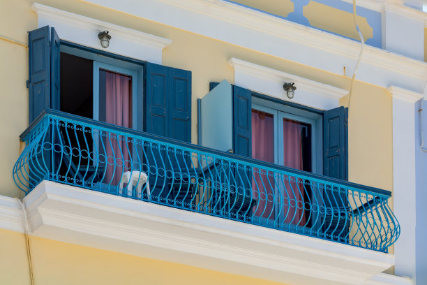 房屋、建筑物之窗、门、元素及装饰图片下载