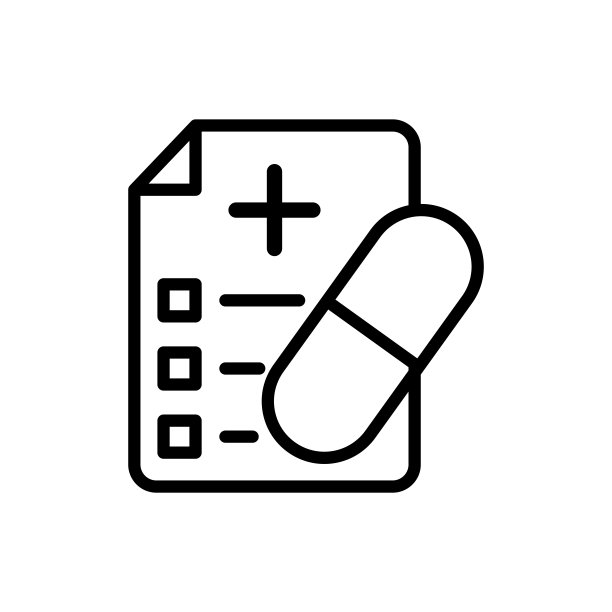 医疗单据图标矢量设计模板图片下载