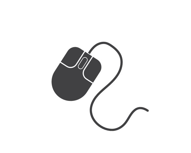 电脑鼠标图标矢量插图设计图片下载