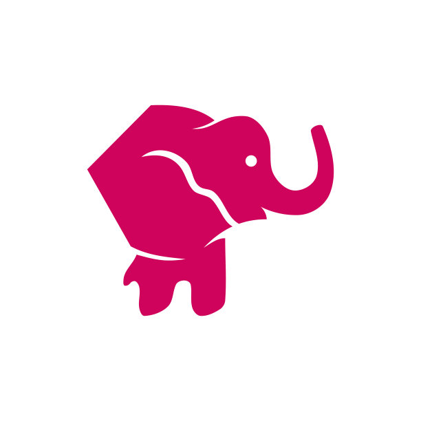 大象可爱设计矢量插图模板孤立图片下载