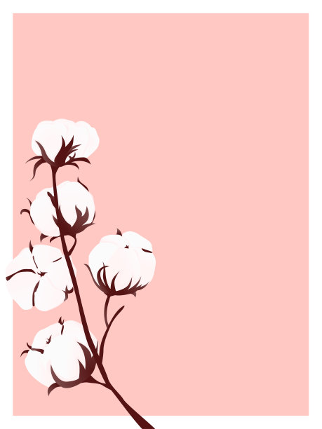 浪漫的概念与棉枝图片下载