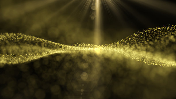 闪烁粒子波抽象背景。图片下载