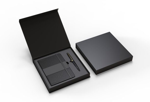 空白乳品厂和钢笔设置烙印和模拟。3 d渲染插图。图片下载