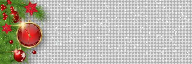 圣诞节和新年矢量横幅模板图片下载