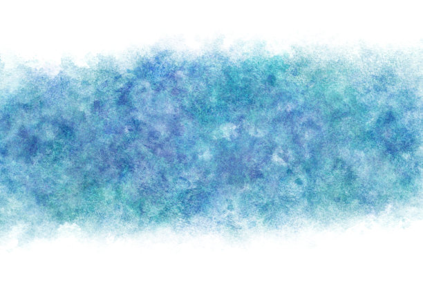 粉彩蓝色水波抽象或自然水彩颜料背景图片下载