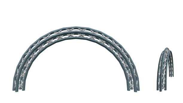 拱桁架。孤立在白色背景上。矢量插图。图片下载