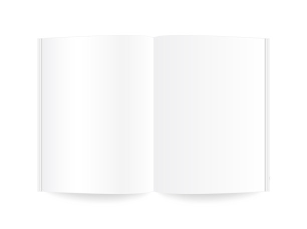 打开书在现实的风格。矢量图形的网站。图片下载