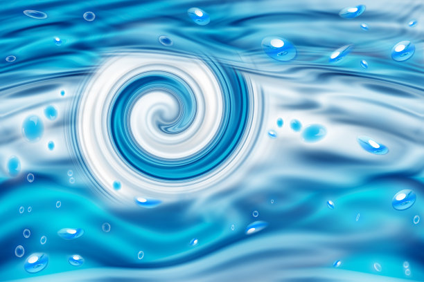 背景水和波浪与复制空间图片下载