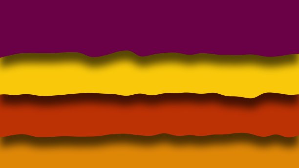 波浪背景从颜色层。现代艺术的3D效果图，电脑制作图片下载