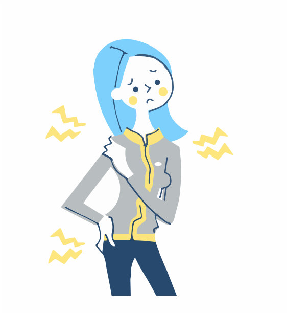 患有肩膀僵硬的妇女图片下载