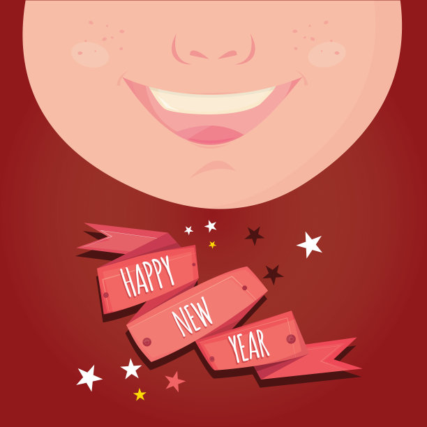 现代矢量插图的圣诞和新年贺卡。明信片彩色平面设计风格为横幅、海报、背景图片下载