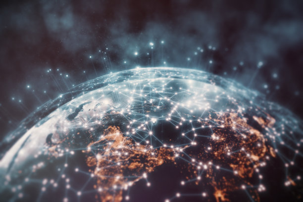 全球连接线路图片下载