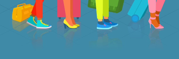 在机场、火车站、汽车站排队。图片下载