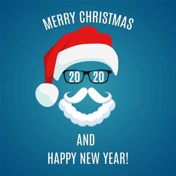 圣诞贺卡模板。图片下载