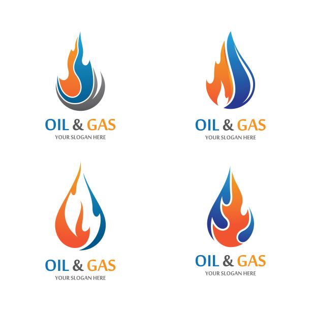 天然气和石油图标向量图片下载