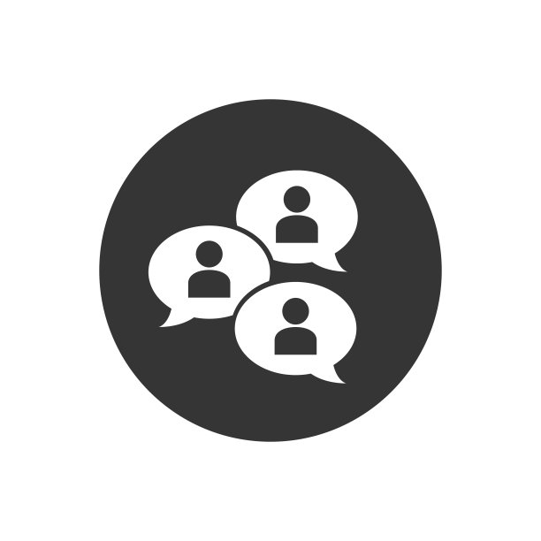 群组聊天气泡或论坛讨论与多人聊天平面矢量图标的应用程序和网站图片下载